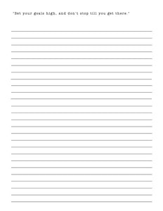 Goal Getter Journal