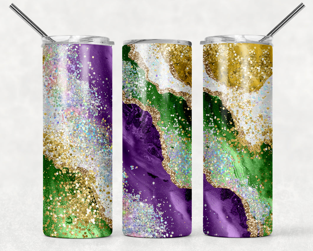 Purple Glitter Milky Way Tumbler